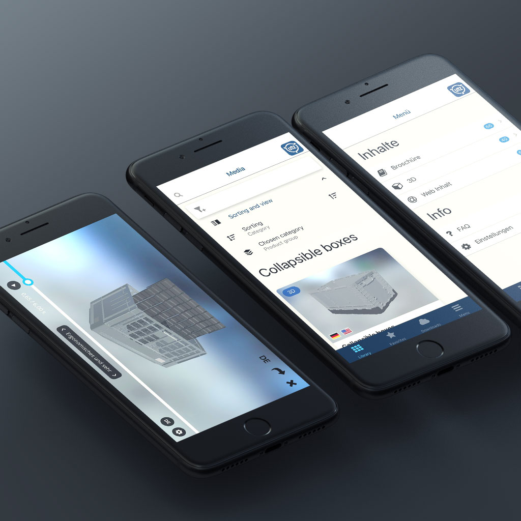 Smartphones mit Utz Content Viewer
